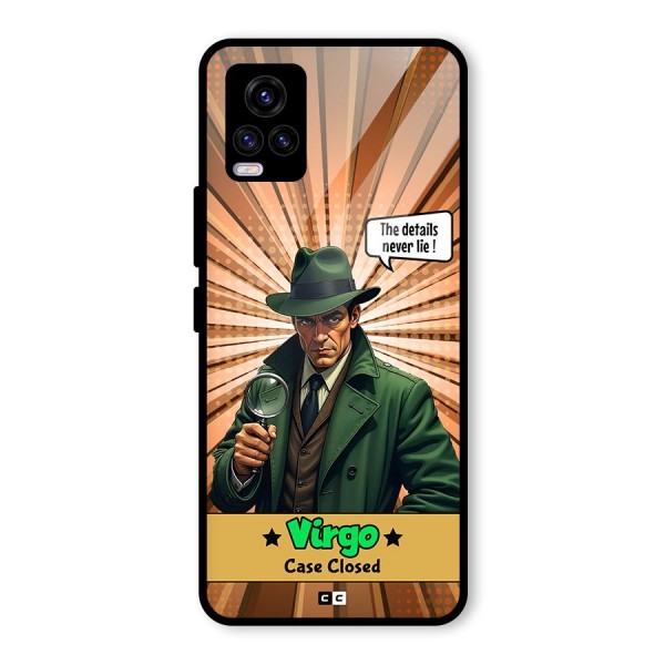 Detective Virgo Glass Back Case for Vivo V20 2021