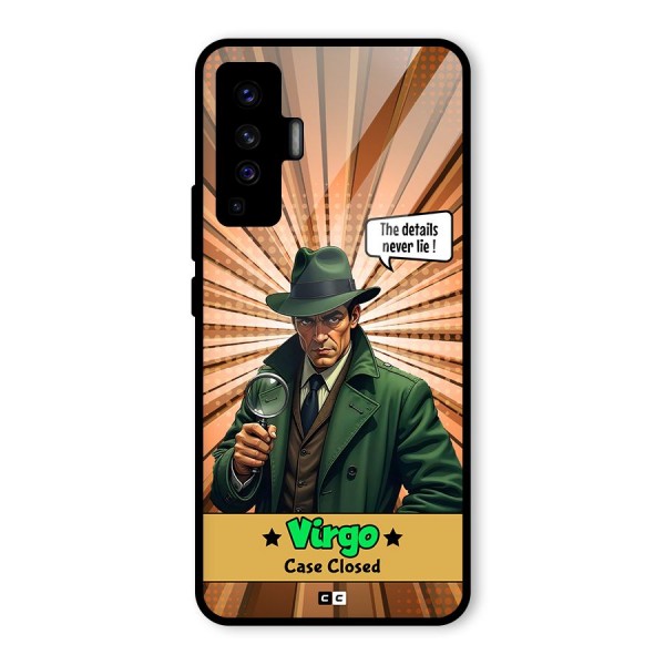 Detective Virgo Glass Back Case for Vivo X50