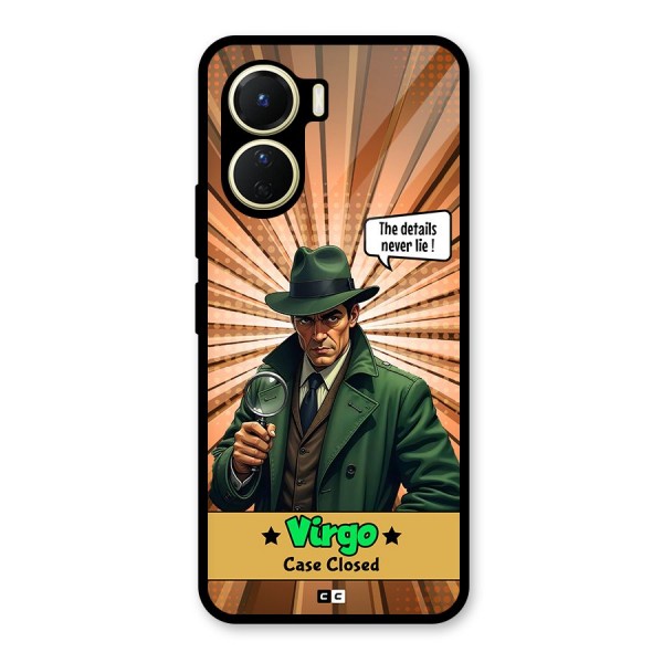 Detective Virgo Glass Back Case for Vivo Y16