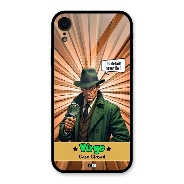 Detective Virgo Glass Back Case for iPhone XR