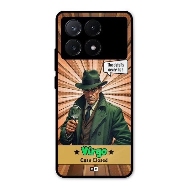 Detective Virgo Metal Back Case for Poco X6 Pro