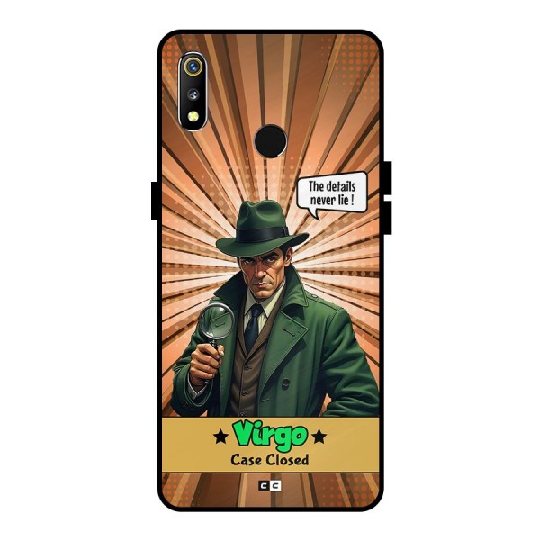 Detective Virgo Metal Back Case for Realme 3
