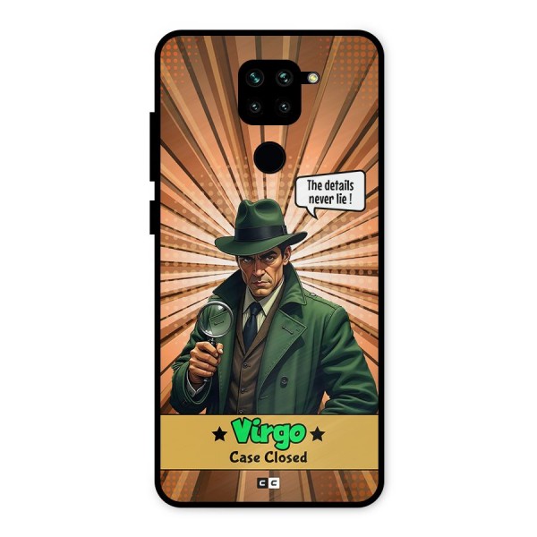 Detective Virgo Metal Back Case for Redmi Note 9