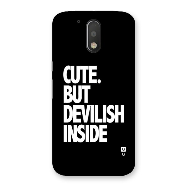 Devil Inside Back Case for Moto G4 Plus