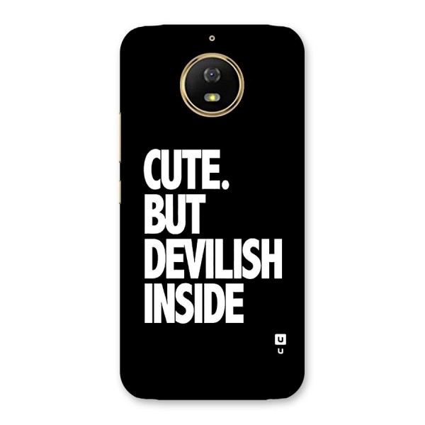Devil Inside Back Case for Moto G5s