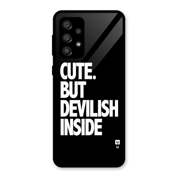 Devil Inside Glass Back Case for Galaxy A32