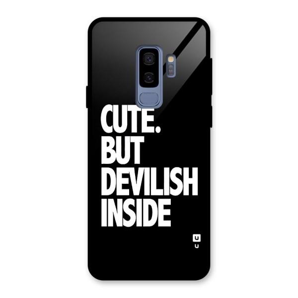 Devil Inside Glass Back Case for Galaxy S9 Plus