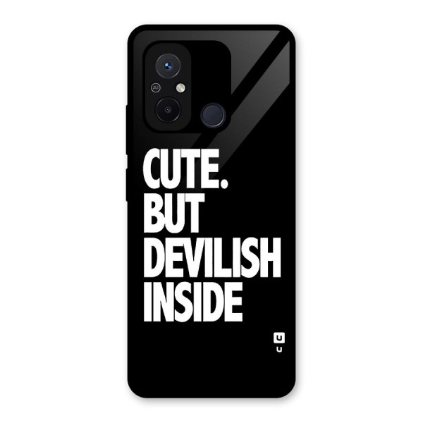 Devil Inside Glass Back Case for Redmi 12C