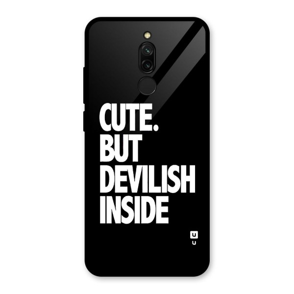 Devil Inside Glass Back Case for Redmi 8