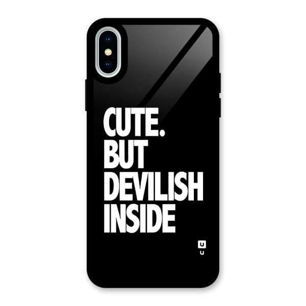 Devil Inside Glass Back Case for iPhone X