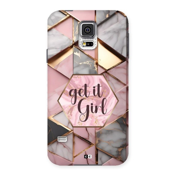 Diamond Girl Back Case for Galaxy S5