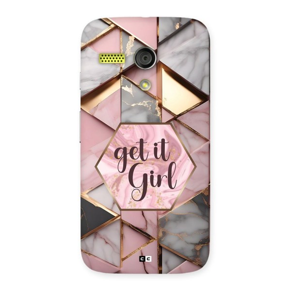 Diamond Girl Back Case for Moto G