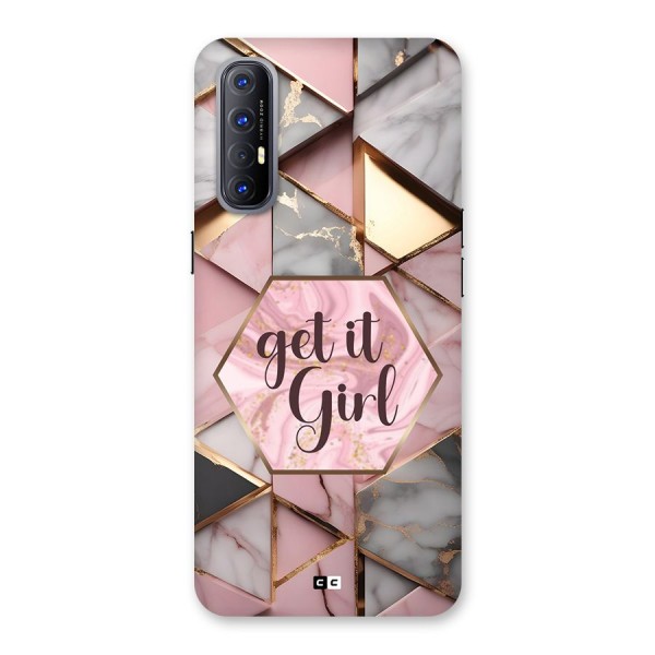 Diamond Girl Back Case for Oppo Reno3 Pro