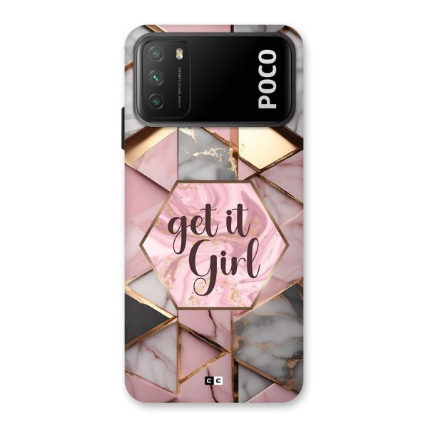 Diamond Girl Back Case for Poco M3