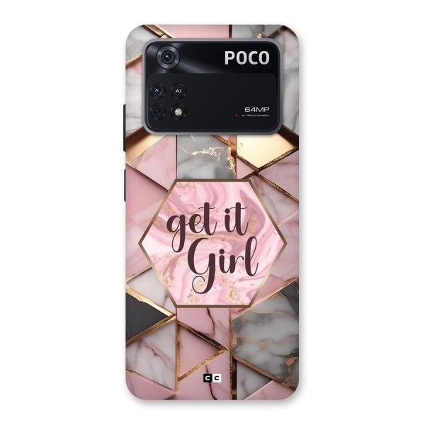Diamond Girl Back Case for Poco M4 Pro 4G