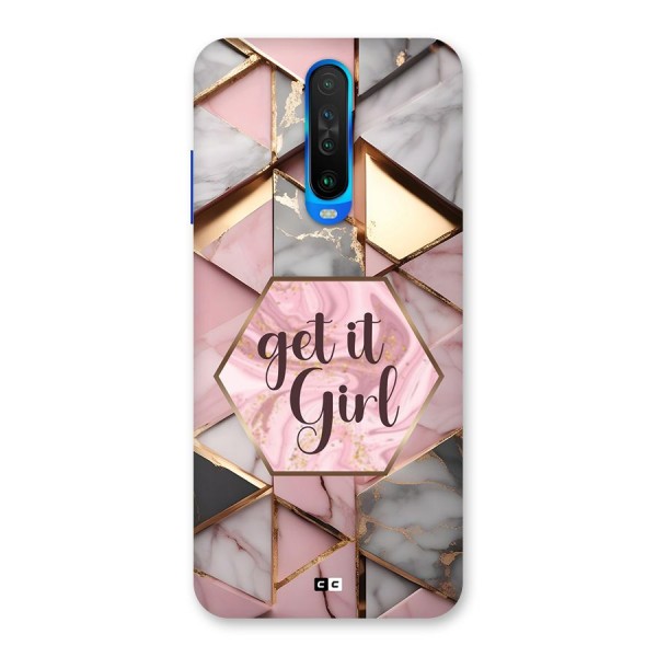 Diamond Girl Back Case for Poco X2