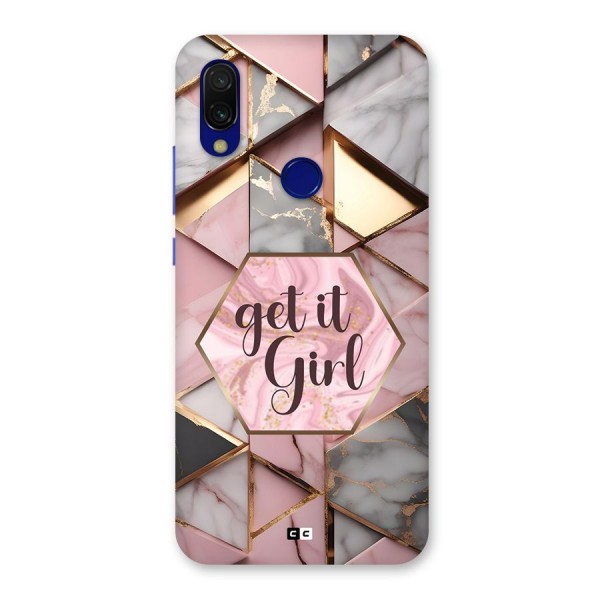 Diamond Girl Back Case for Redmi 7