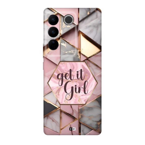 Diamond Girl Back Case for Vivo V27