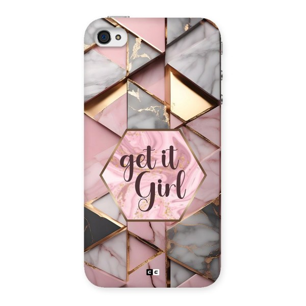 Diamond Girl Back Case for iPhone 4 4s