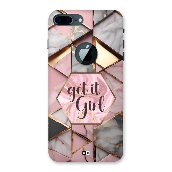 Diamond Girl Back Case for iPhone 7 Plus Logo Cut