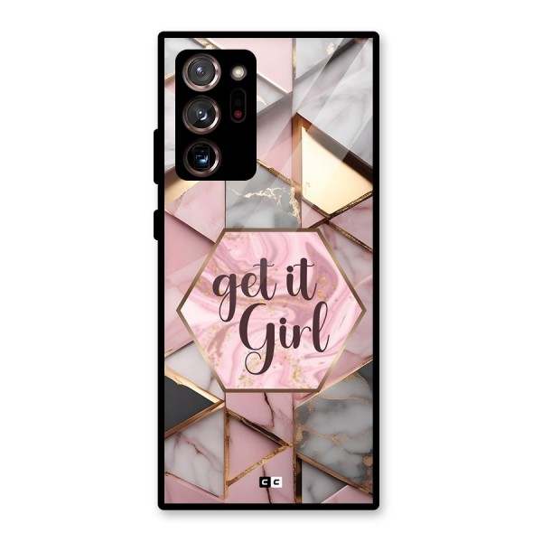 Diamond Girl Glass Back Case for Galaxy Note 20 Ultra 5G