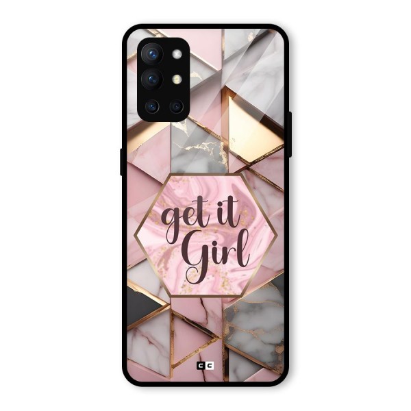 Diamond Girl Glass Back Case for OnePlus 9R