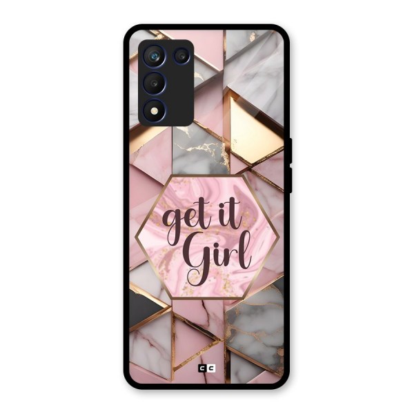 Diamond Girl Glass Back Case for Realme 9 5G Speed