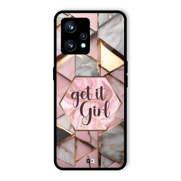 Diamond Girl Glass Back Case for Realme 9 Pro Plus 5G