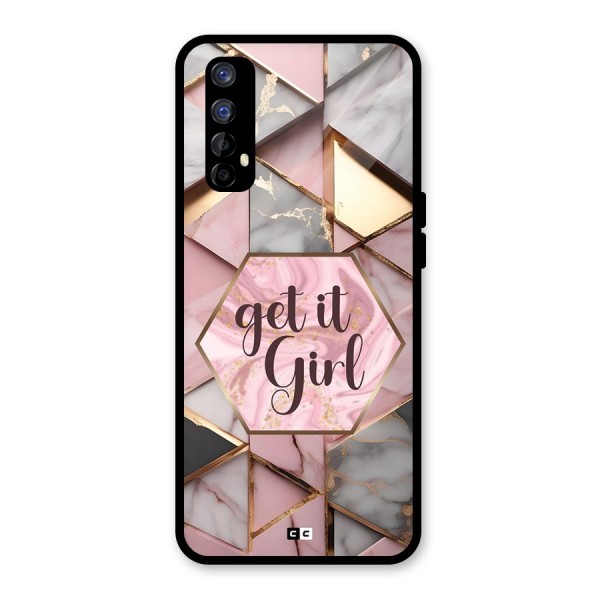 Diamond Girl Glass Back Case for Realme Narzo 20 Pro