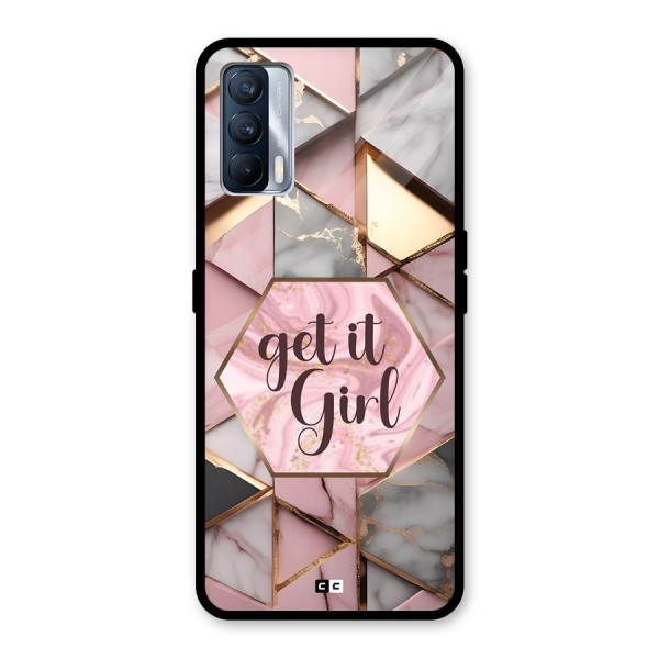 Diamond Girl Glass Back Case for Realme X7