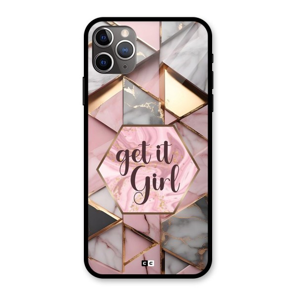 Diamond Girl Glass Back Case for iPhone 11 Pro Max