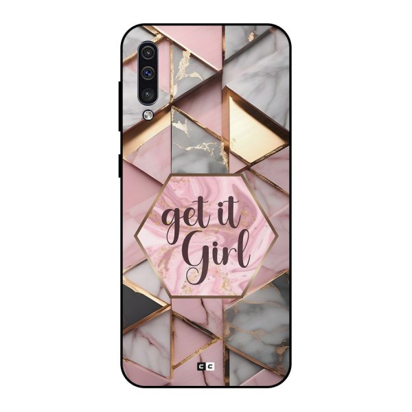 Diamond Girl Metal Back Case for Galaxy A30s