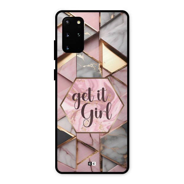 Diamond Girl Metal Back Case for Galaxy S20 Plus