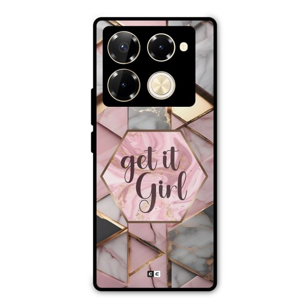Diamond Girl Metal Back Case for Infinix Note 40 Pro Plus
