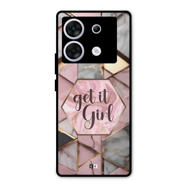 Diamond Girl Metal Back Case for Infinix Zero 30 5G