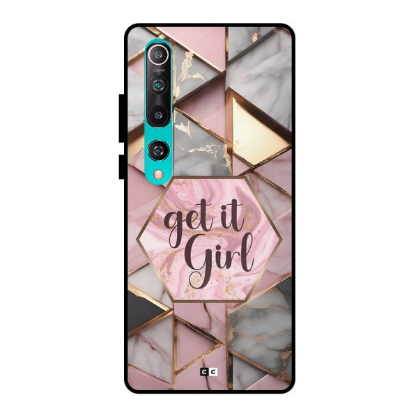 Diamond Girl Metal Back Case for Mi 10