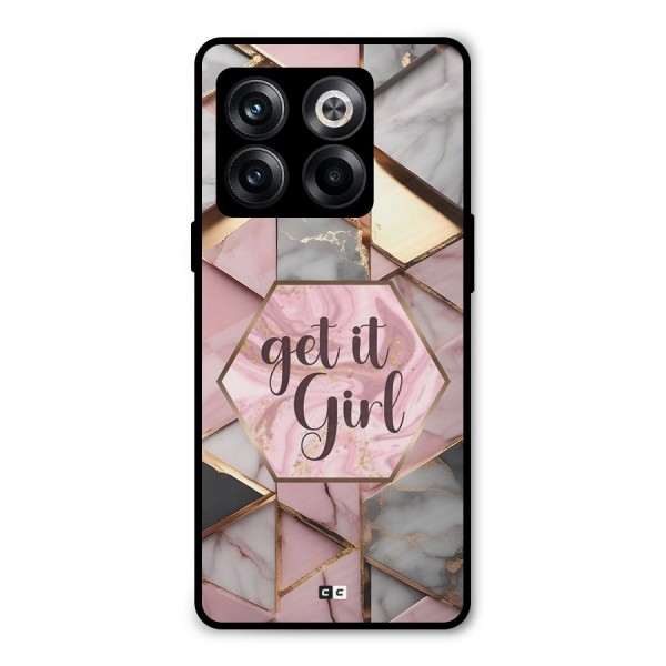 Diamond Girl Metal Back Case for OnePlus 10T