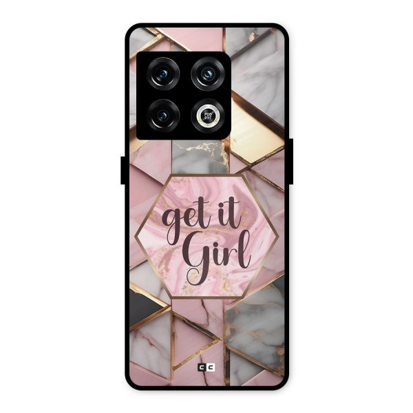 Diamond Girl Metal Back Case for OnePlus 10 Pro 5G