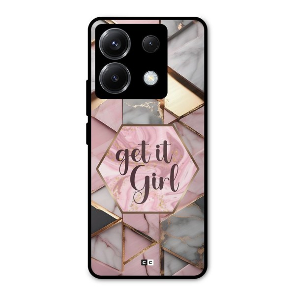 Diamond Girl Metal Back Case for Poco X6