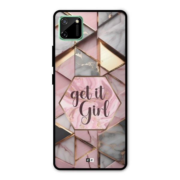 Diamond Girl Metal Back Case for Realme C11