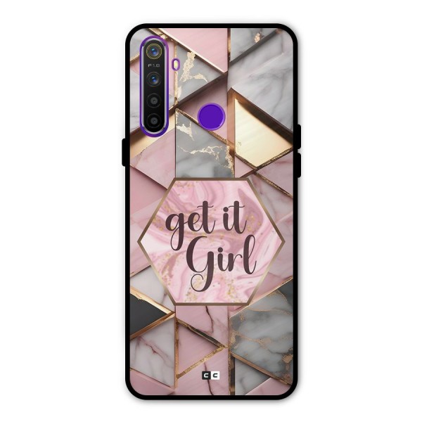 Diamond Girl Metal Back Case for Realme Narzo 10