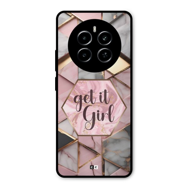 Diamond Girl Metal Back Case for Realme P1