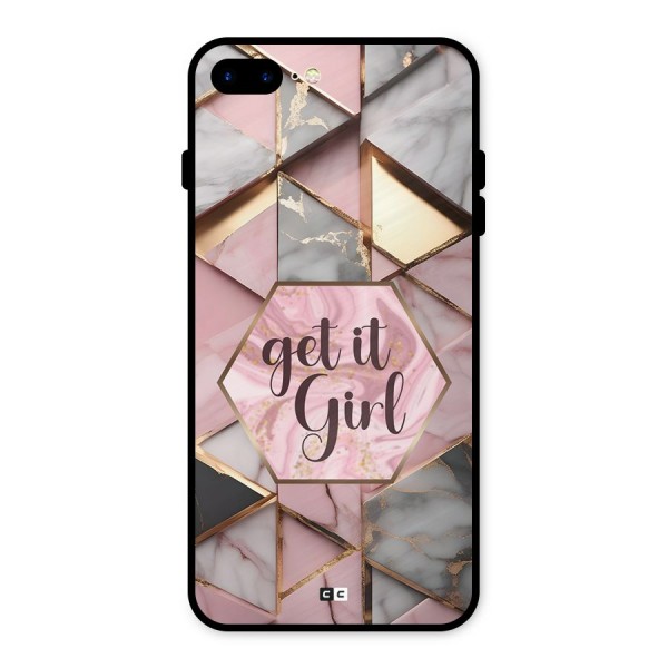 Diamond Girl Metal Back Case for iPhone 7 Plus