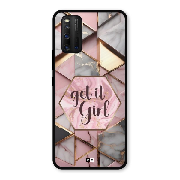 Diamond Girl Metal Back Case for iQOO 3