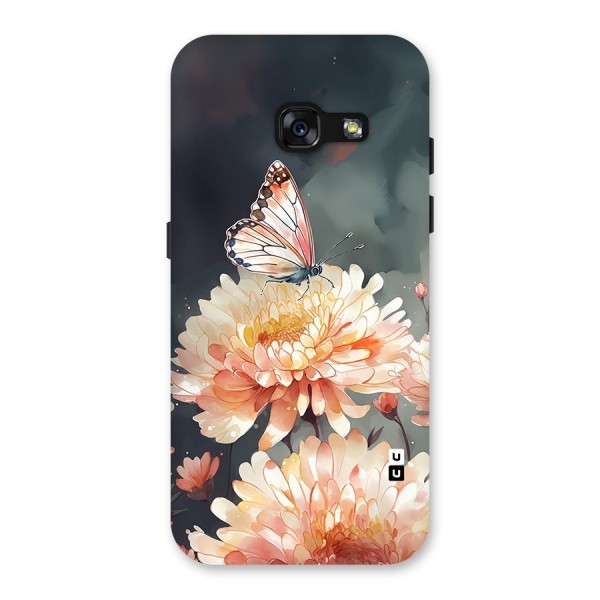 Digital Art Butterfly Flower Back Case for Galaxy A3 (2017)