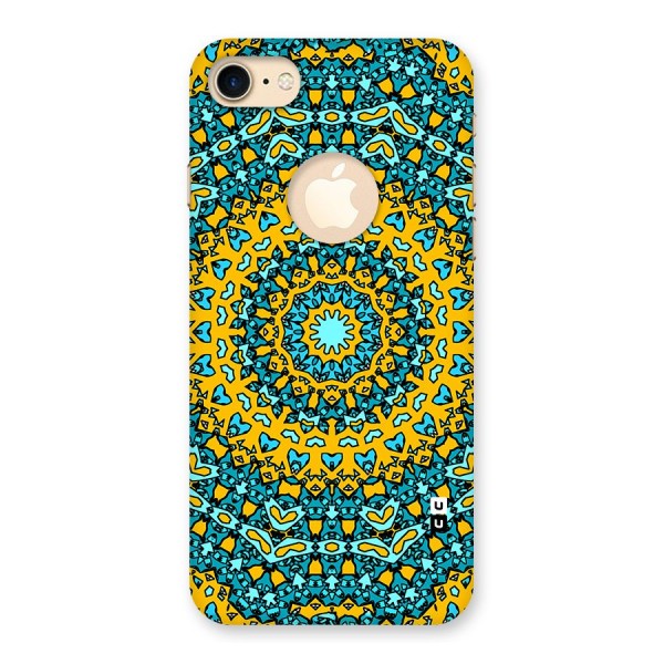 Digital Mandala Art Back Case for iPhone 7 Logo Cut