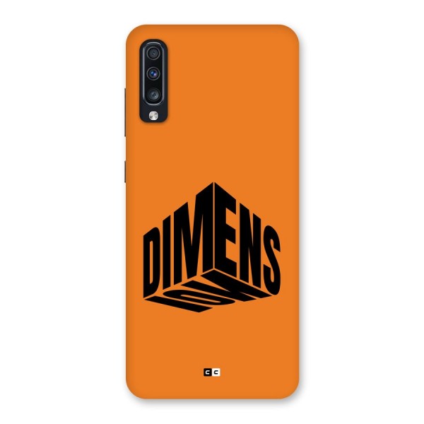 Dimension Typography Back Case for Galaxy A70