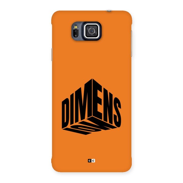Dimension Typography Back Case for Galaxy Alpha