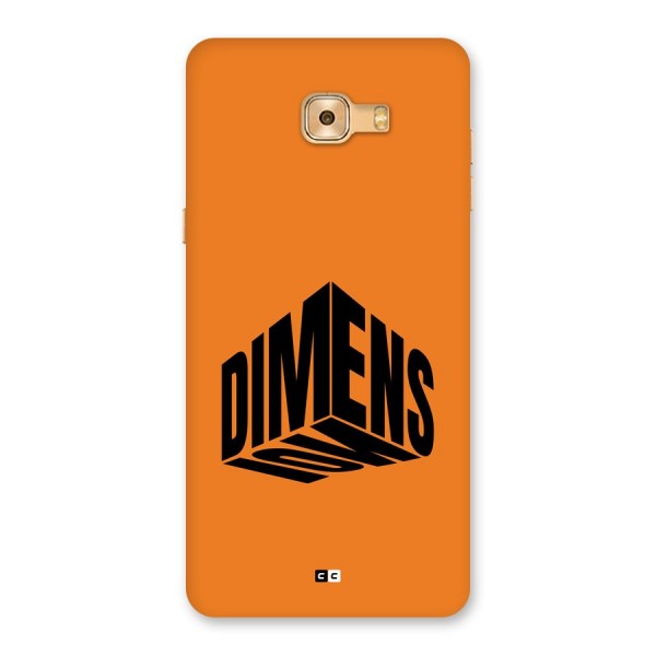 Dimension Typography Back Case for Galaxy C9 Pro
