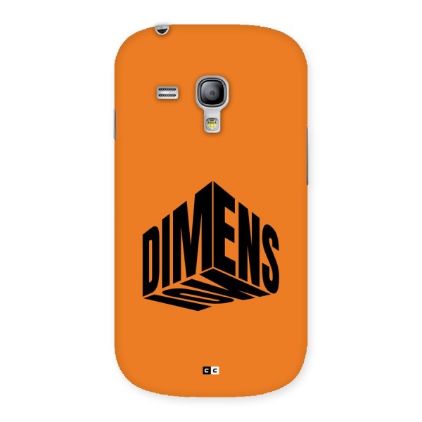 Dimension Typography Back Case for Galaxy S3 Mini